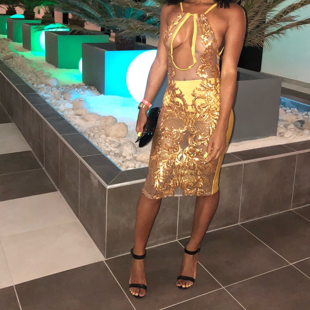 Gold Shimmer dress